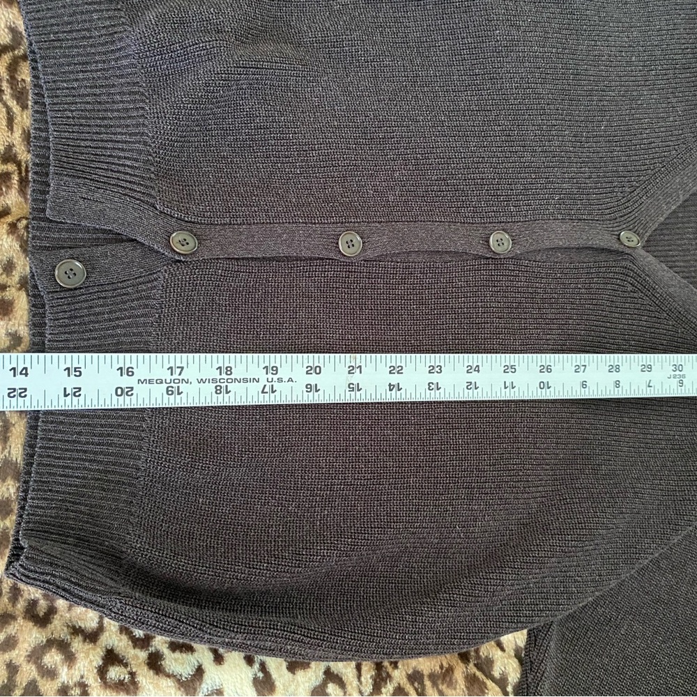 Brown Button-Up Cardigan - Picture 3 of 9
